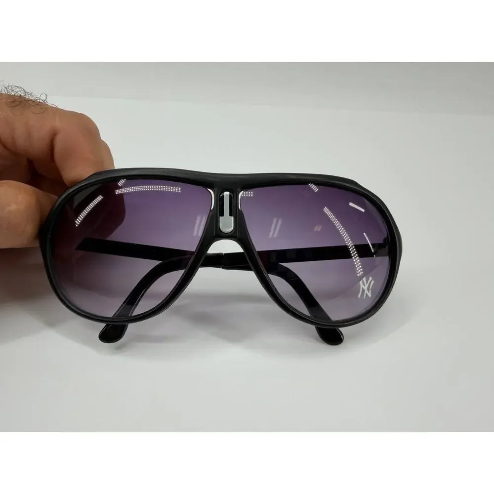 Vintage Milk Duds NY Yankees Logo Black Purple Sunglasses Promotional Eyewear